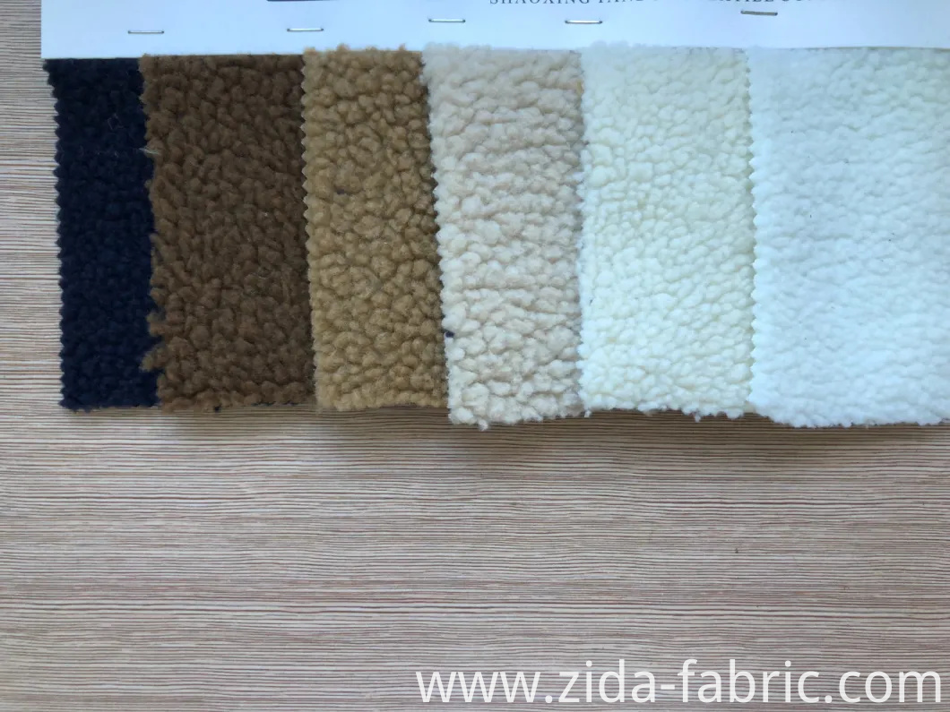 100%Polyester Lambswool Berber Fleece Knitted Fabric